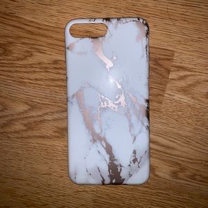 iPhone 8 Plus rose gold marble case
